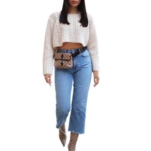 Authentic Gucci GG Monogram Supreme Fanny Bum Waist Belt Crossbody Bag